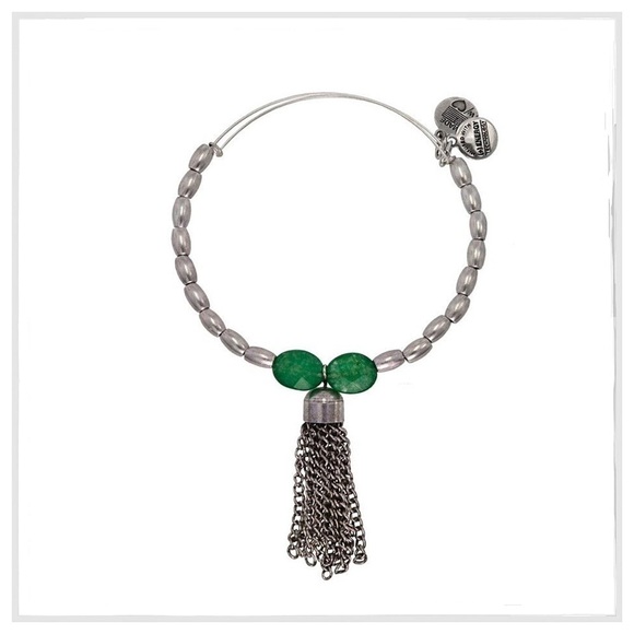 Retired Alex & Ani Artists Palette Fern Bracelet - Picture 2 of 2